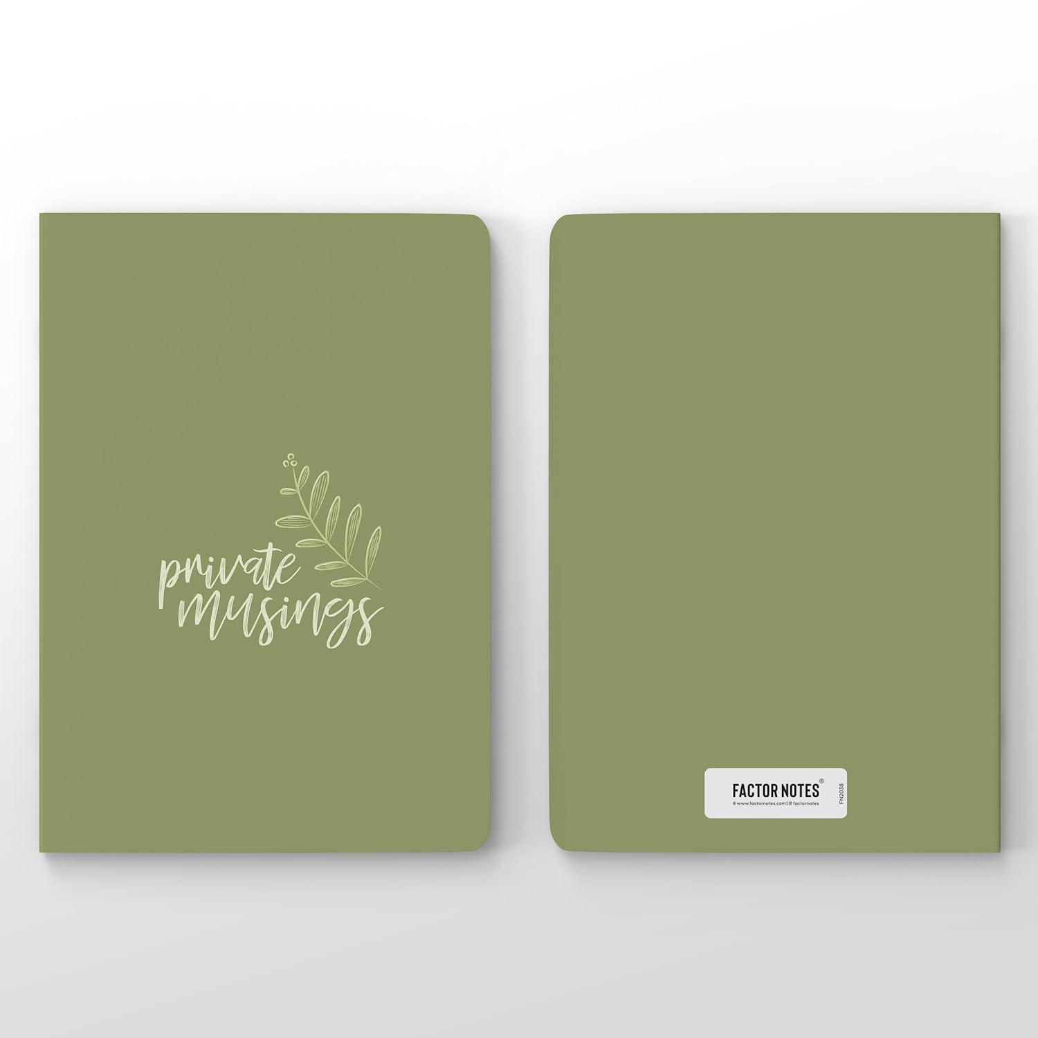 Factor Notes 90 GSM A5 Notebook - Plain 160 Pages (Private Musings)